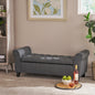 HAYES ARMED STORAGE BENCH