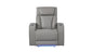 Fortuner Modern Style Upholstery Recliner Chair Made with Wood & Massage Function Included-Gray