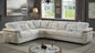 ARGO Contemporary style Reversible Sectional made with Wood Frame and Stainless Steel Base in Beige