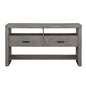 Modern Rustic Design 1pc Server of 2x Drawers 3x Shelves Gray Finish Wooden Dining Room Furniture