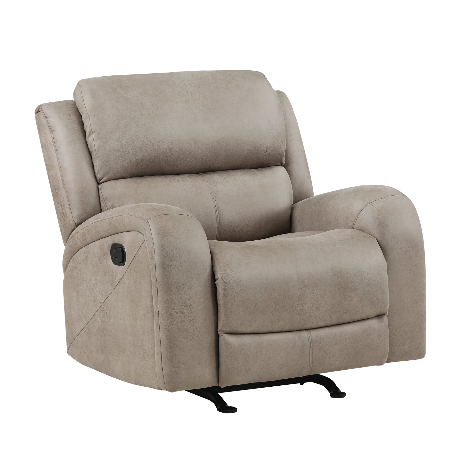Luxurious Brown Rocker Recliner - Comfortable Living Room Chair