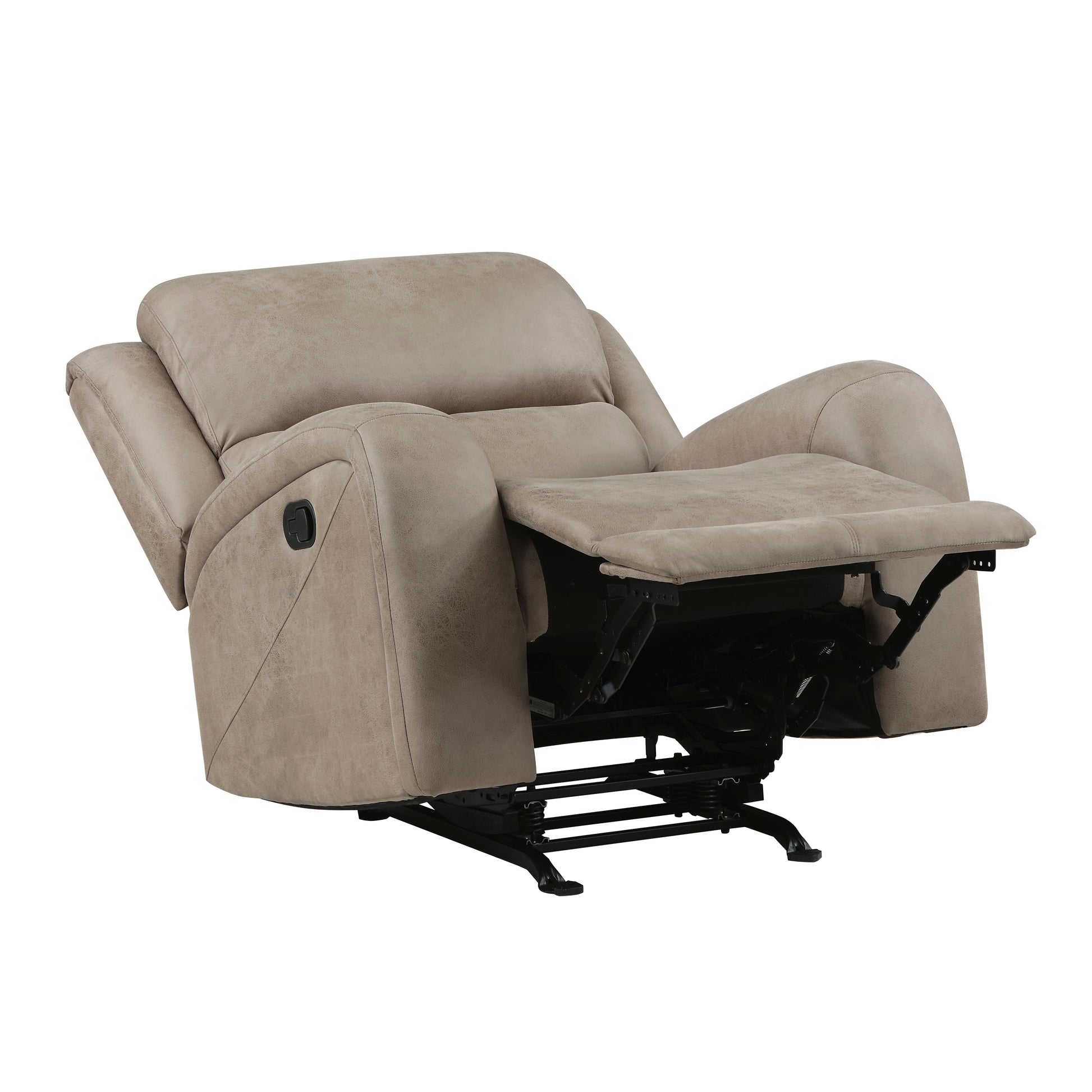 Luxurious Brown Rocker Recliner - Comfortable Living Room Chair