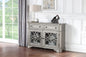 Traditional Style Silver Finish 1pc Server Drawers Storage Cabinet Wooden Furniture Dining Room Furniture