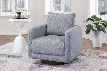 Gray Boucle Accent Chair - Modern Living Room Seating