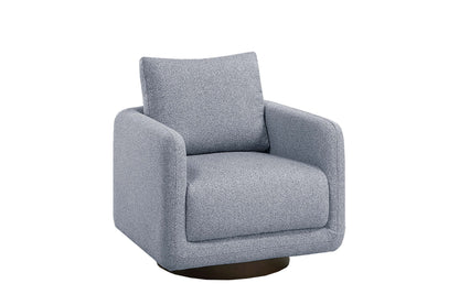 Gray Boucle Accent Chair - Modern Living Room Seating