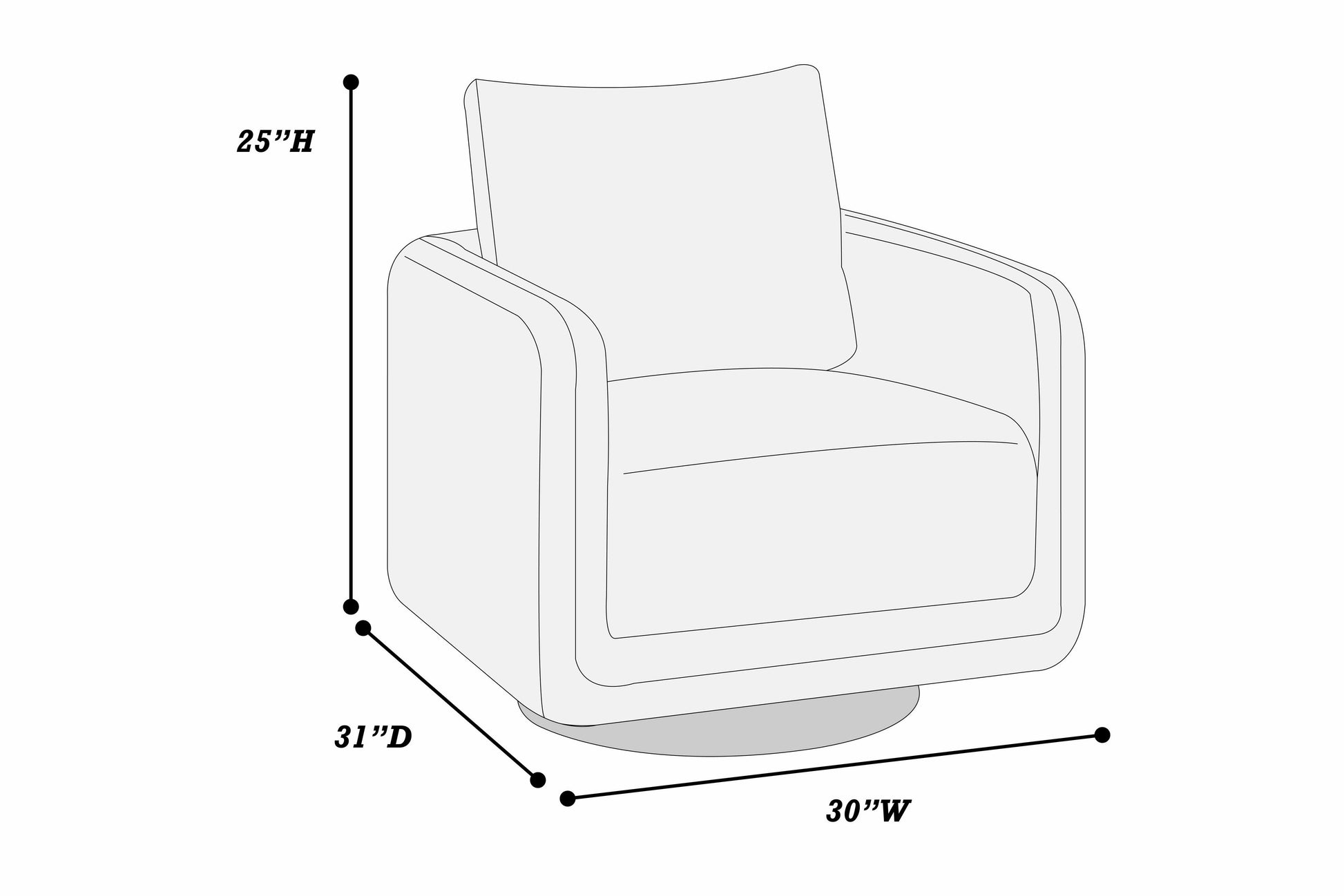 Gray Boucle Accent Chair - Modern Living Room Seating