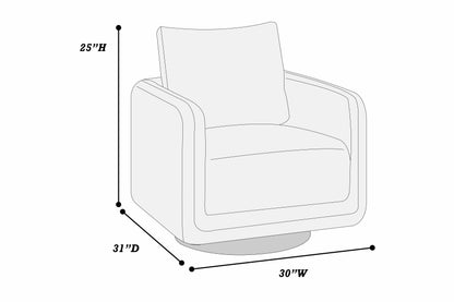 Gray Boucle Accent Chair - Modern Living Room Seating