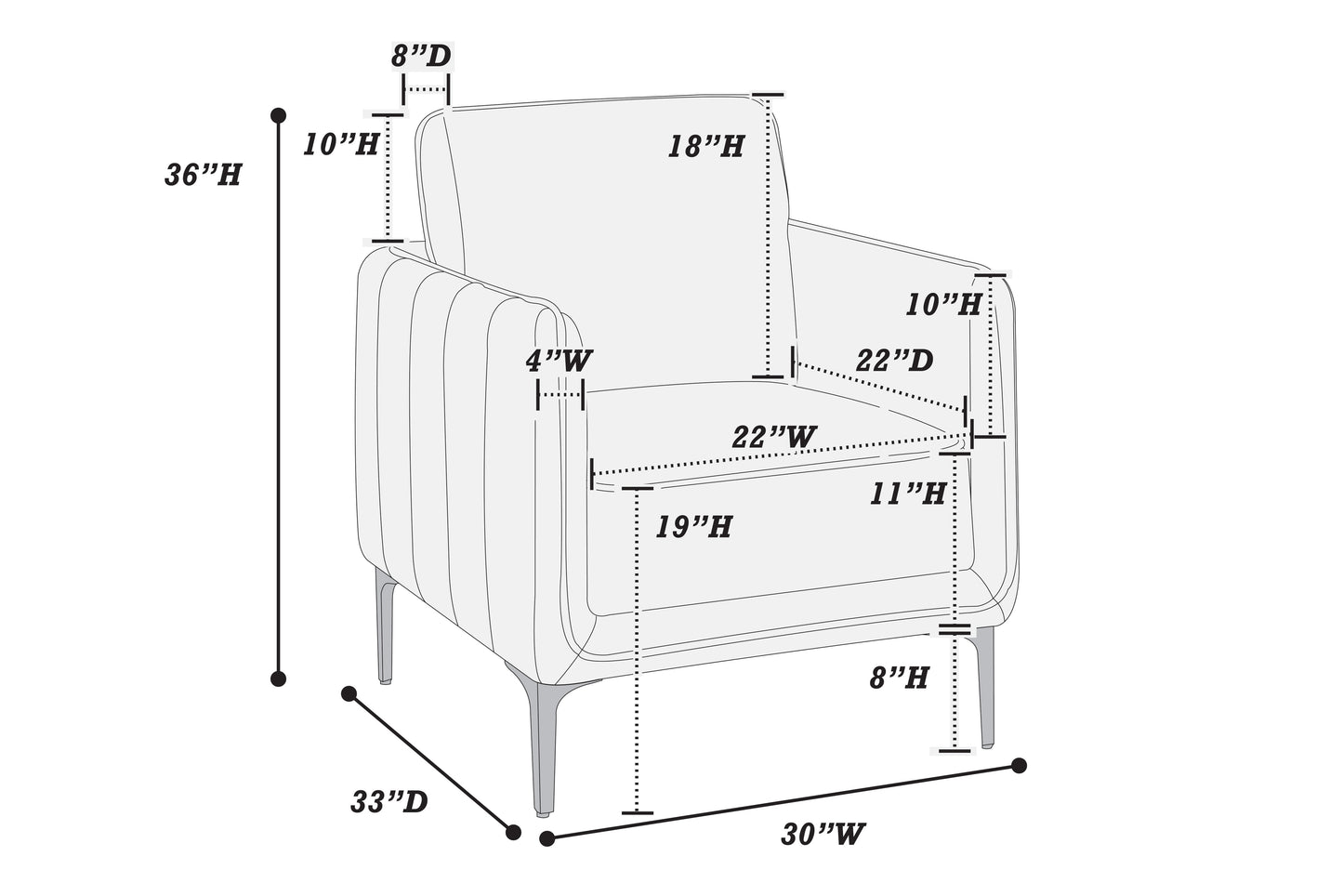 Elegant Gray Velvet Accent Chair - Plush Comfort, Modern Style