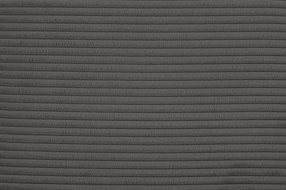 Dark Gray Corduroy Accent Chair - Plush Upholstered Swivel