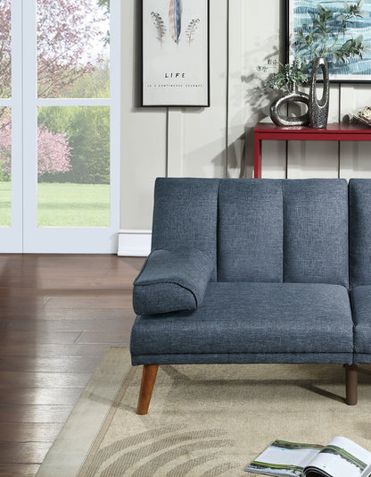 Navy L-Shaped Sectional Sofa - Modern Comfort