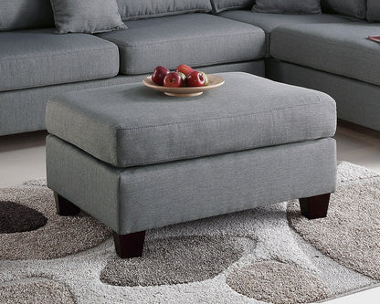 Grey L-Shaped Sectional Sofa - 3 Pieces Dining Room for Living Room