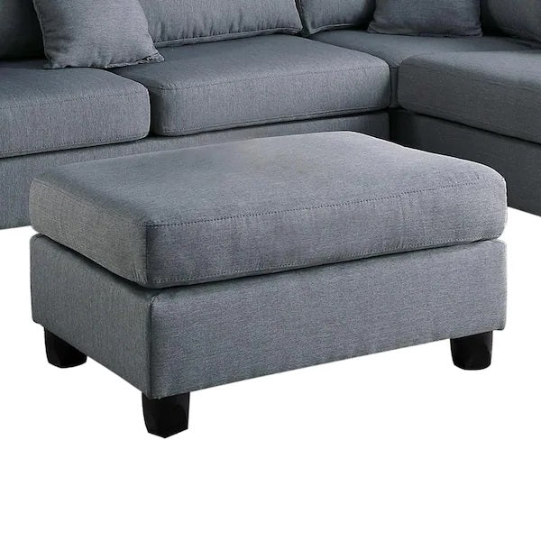 Grey L-Shaped Sectional Sofa - 3 Pieces Dining Room for Living Room