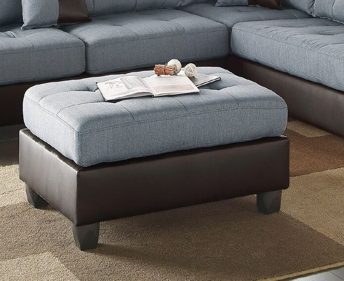 Grey L-Shaped Sectional Sofa - 5 Seat Primary Living Space