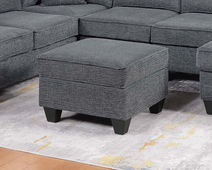 5 Seat Gray Sectional Sofa - Modern Living Room Furniture