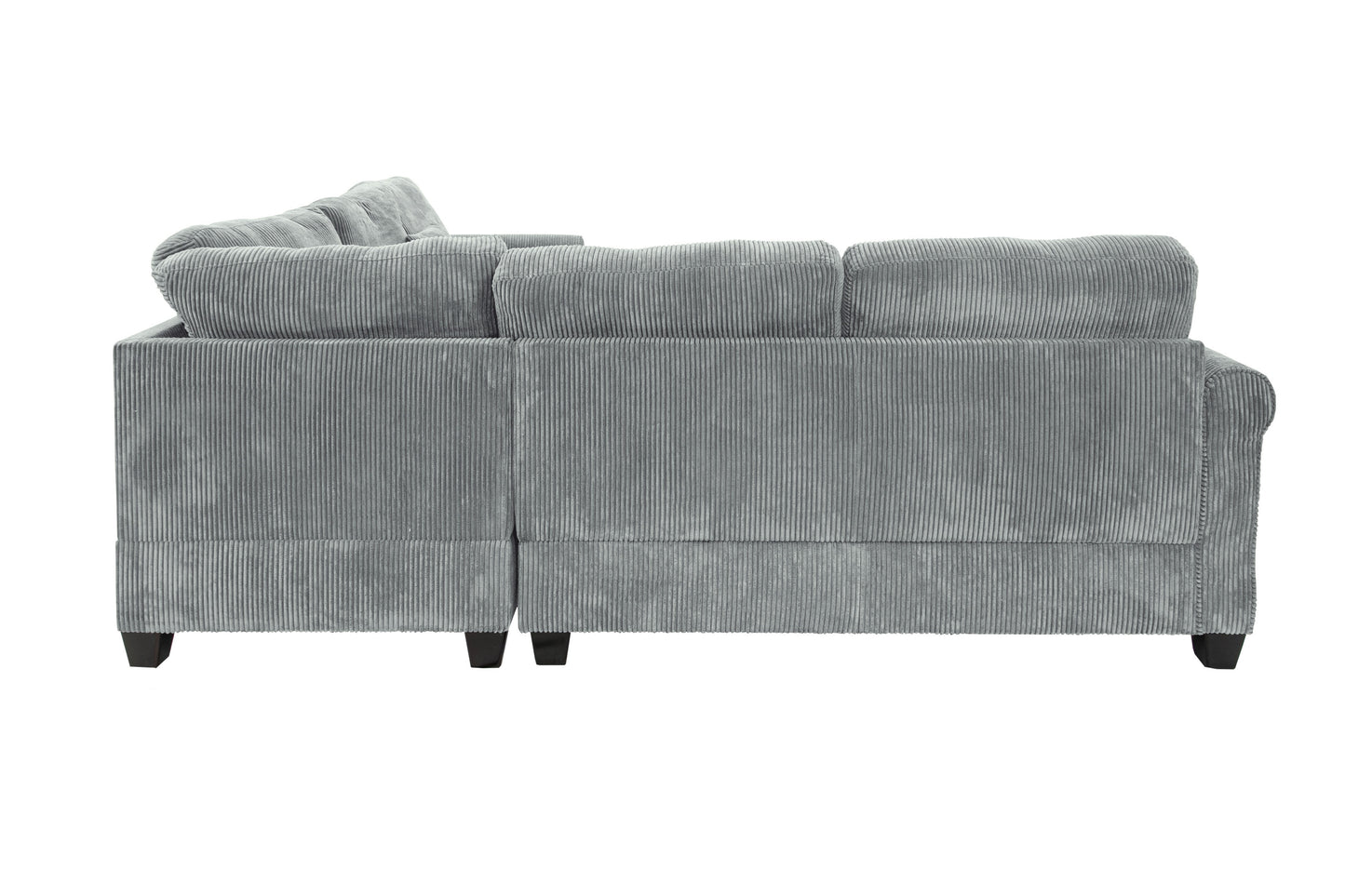 Fog Corduroy 4 Seat Sectional Sofa - Modern Living Room