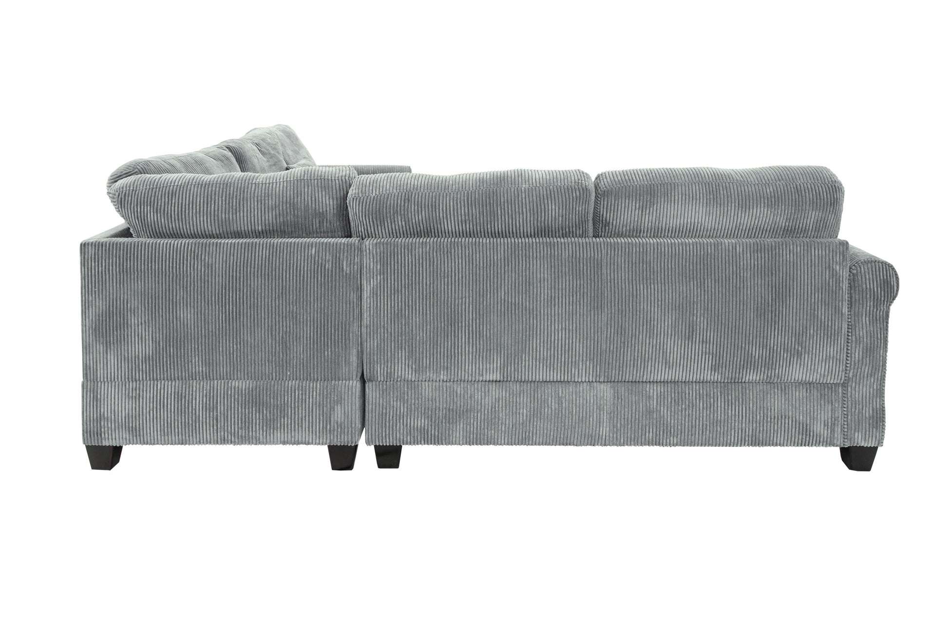 Fog Corduroy 4 Seat Sectional Sofa - Modern Living Room