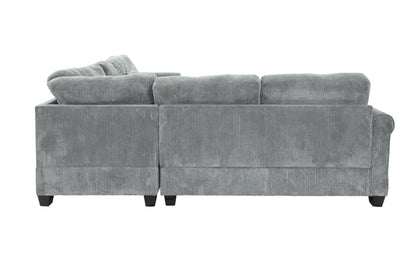 Fog Corduroy 4 Seat Sectional Sofa - Modern Living Room