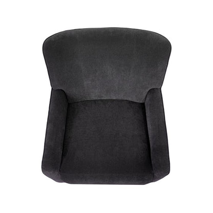 Grey Polyester Recliner - 3 Lock Positions for Living Room