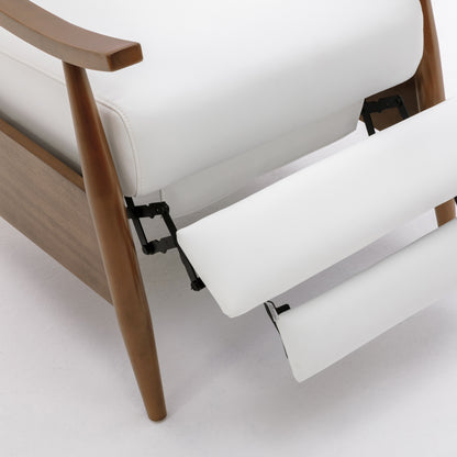 Sarasota Recliner - White Faux Leather Comfort