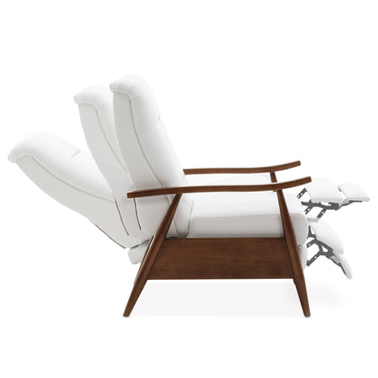 Sarasota Recliner - White Faux Leather Comfort