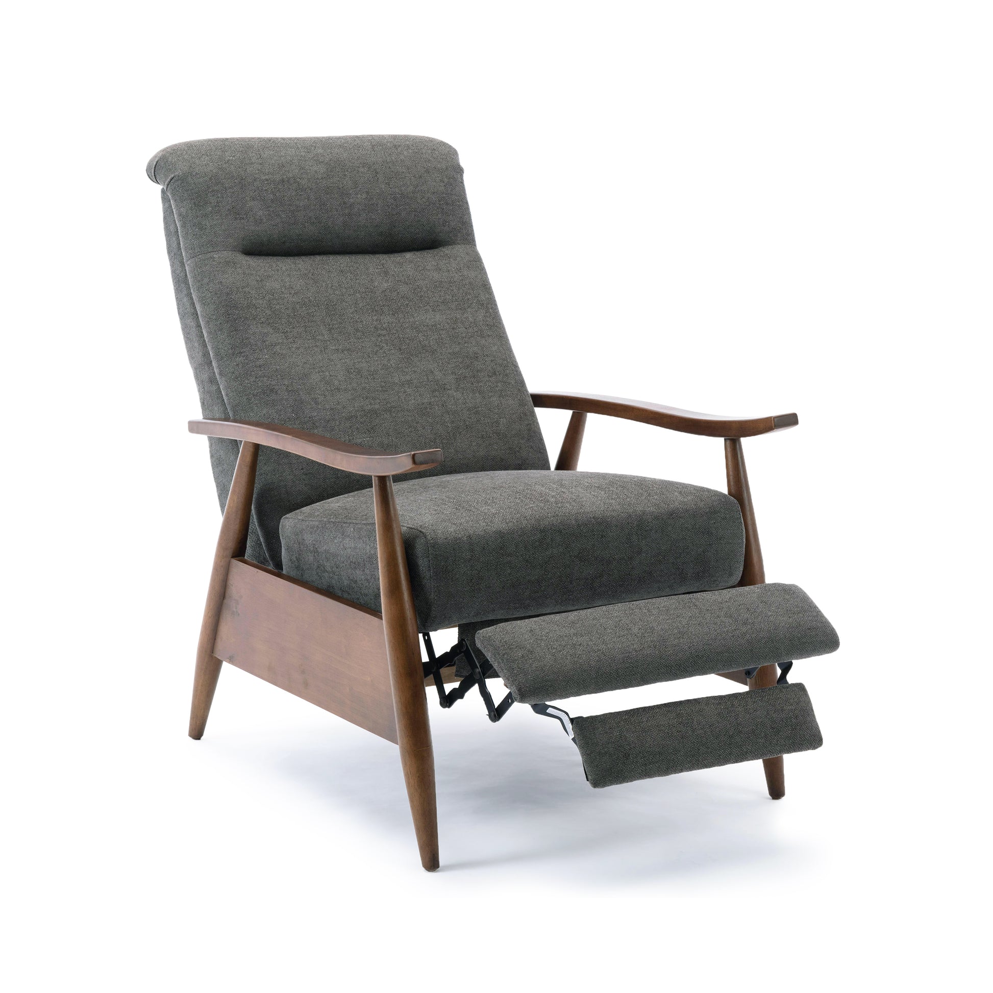Charcoal Fabric Recliner - 34" Wide