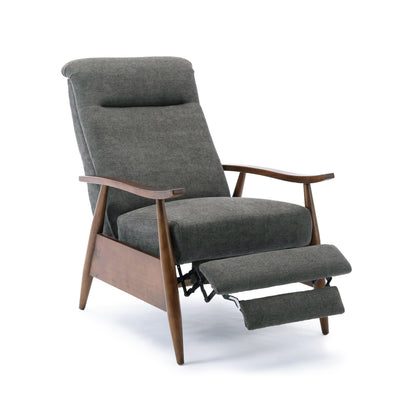 Charcoal Fabric Recliner - 34" Wide