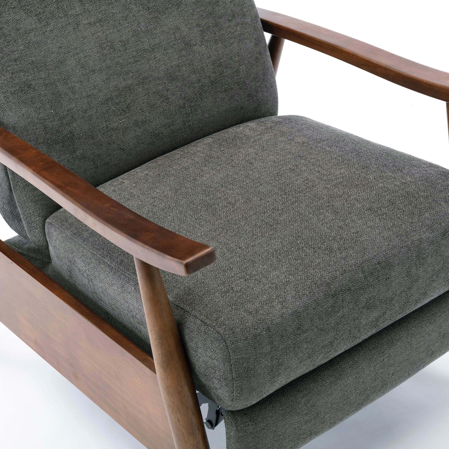 Charcoal Fabric Recliner - 34" Wide