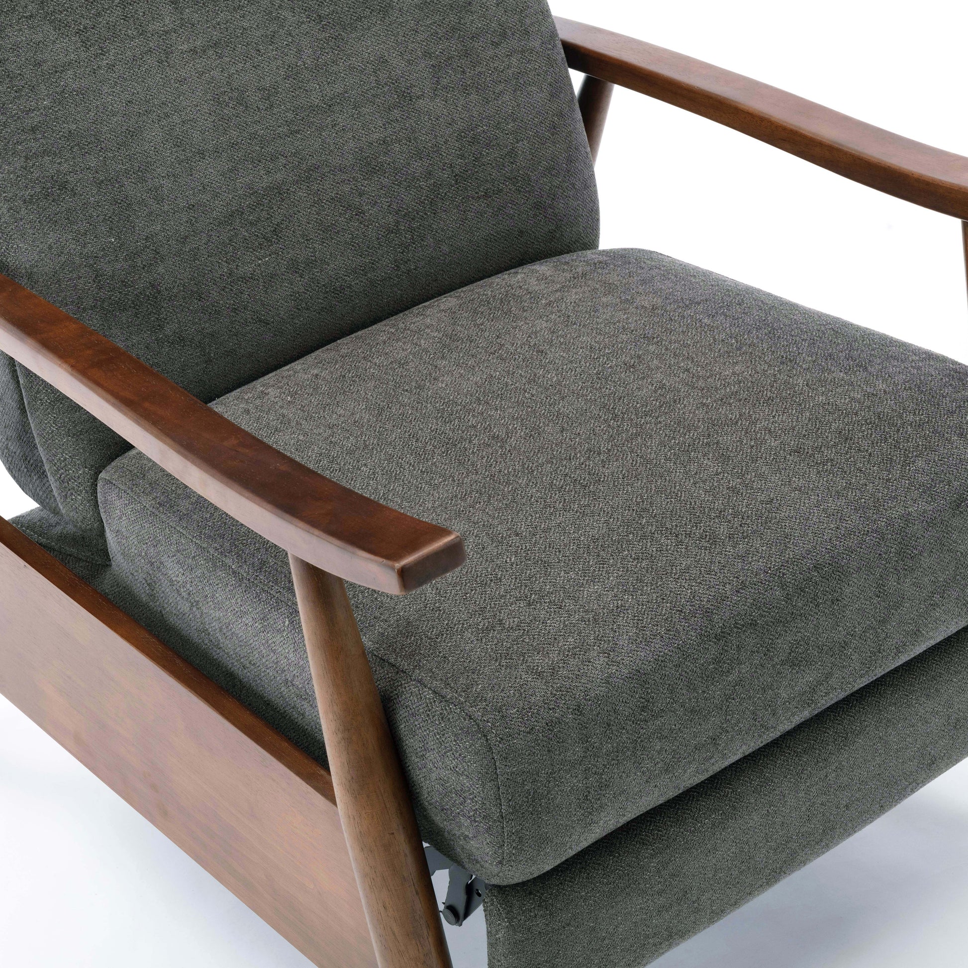 Charcoal Fabric Recliner - 34" Wide