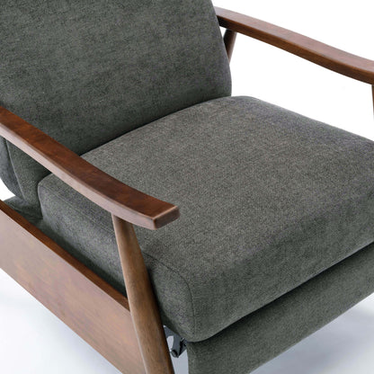 Charcoal Fabric Recliner - 34" Wide