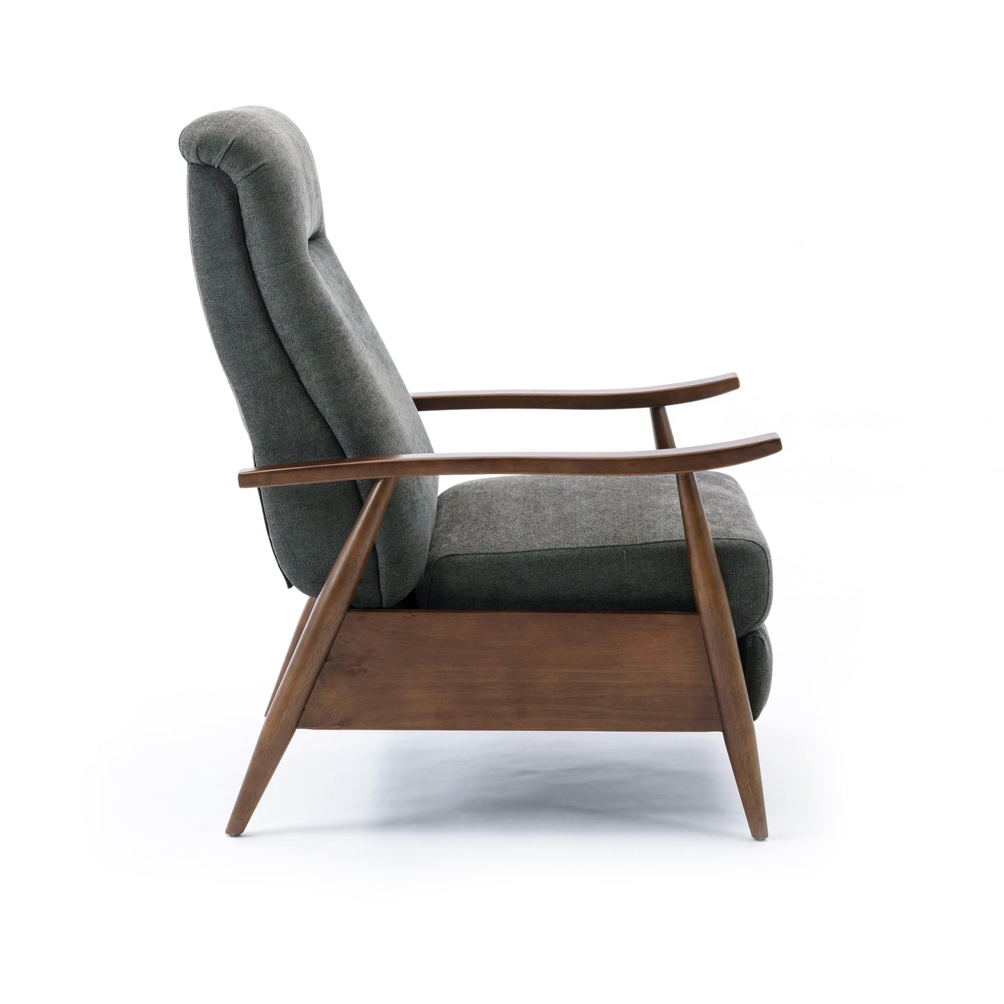 Charcoal Fabric Recliner - 34" Wide