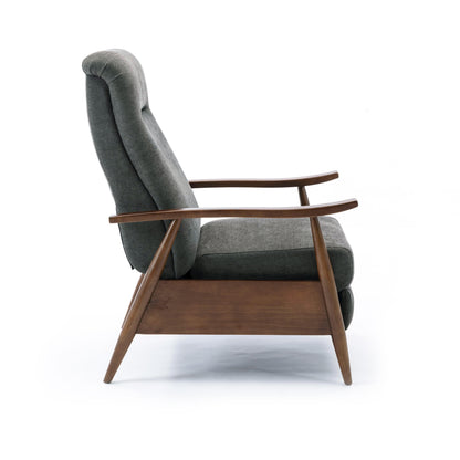 Charcoal Fabric Recliner - 34" Wide