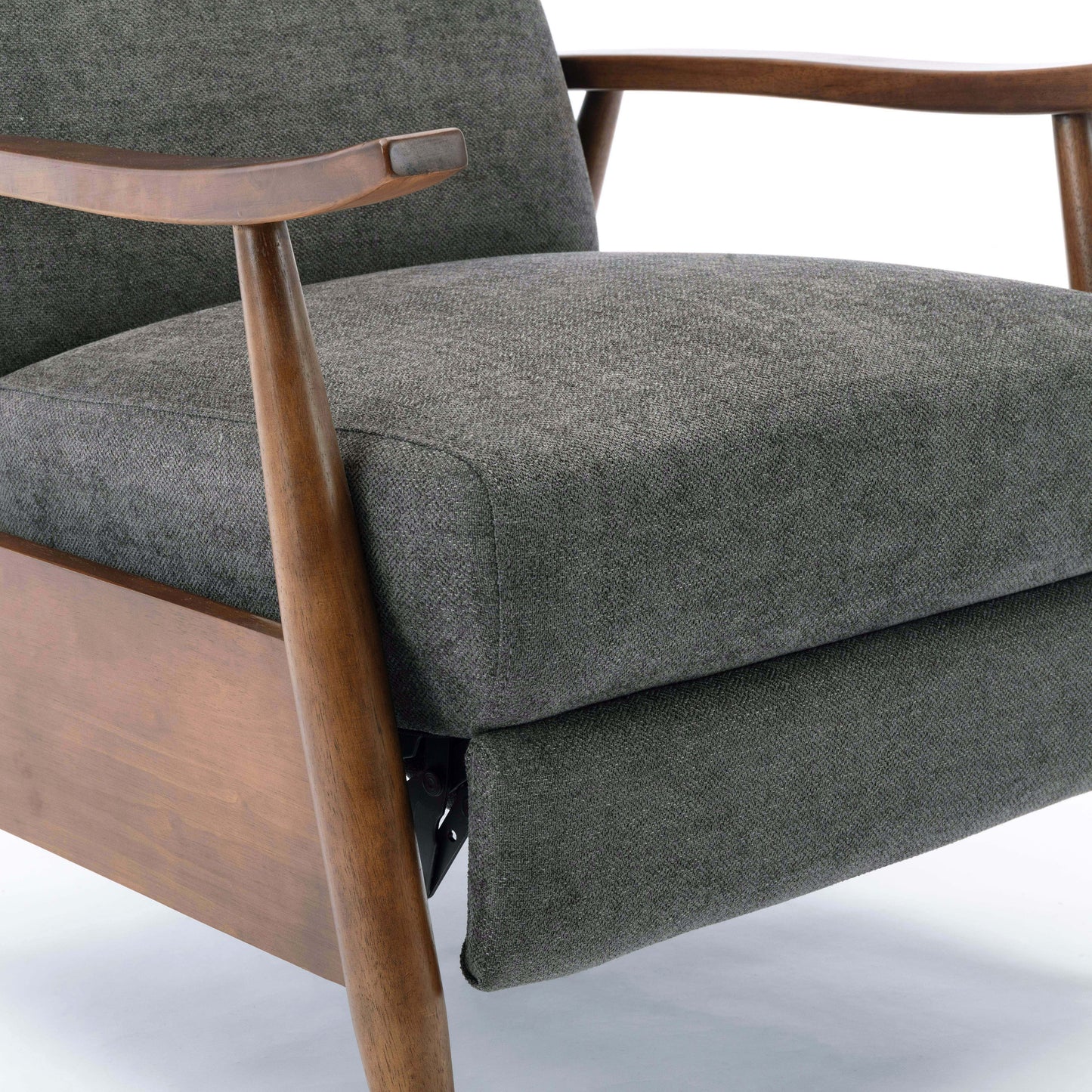 Charcoal Fabric Recliner - 34" Wide