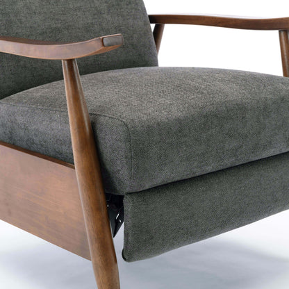Charcoal Fabric Recliner - 34" Wide
