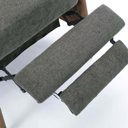 Charcoal Fabric Recliner - 34" Wide