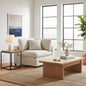 Cassandra Corner Wedge Chair - Beige