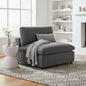 Chelsea Armless Chair - Charcoal Corduroy