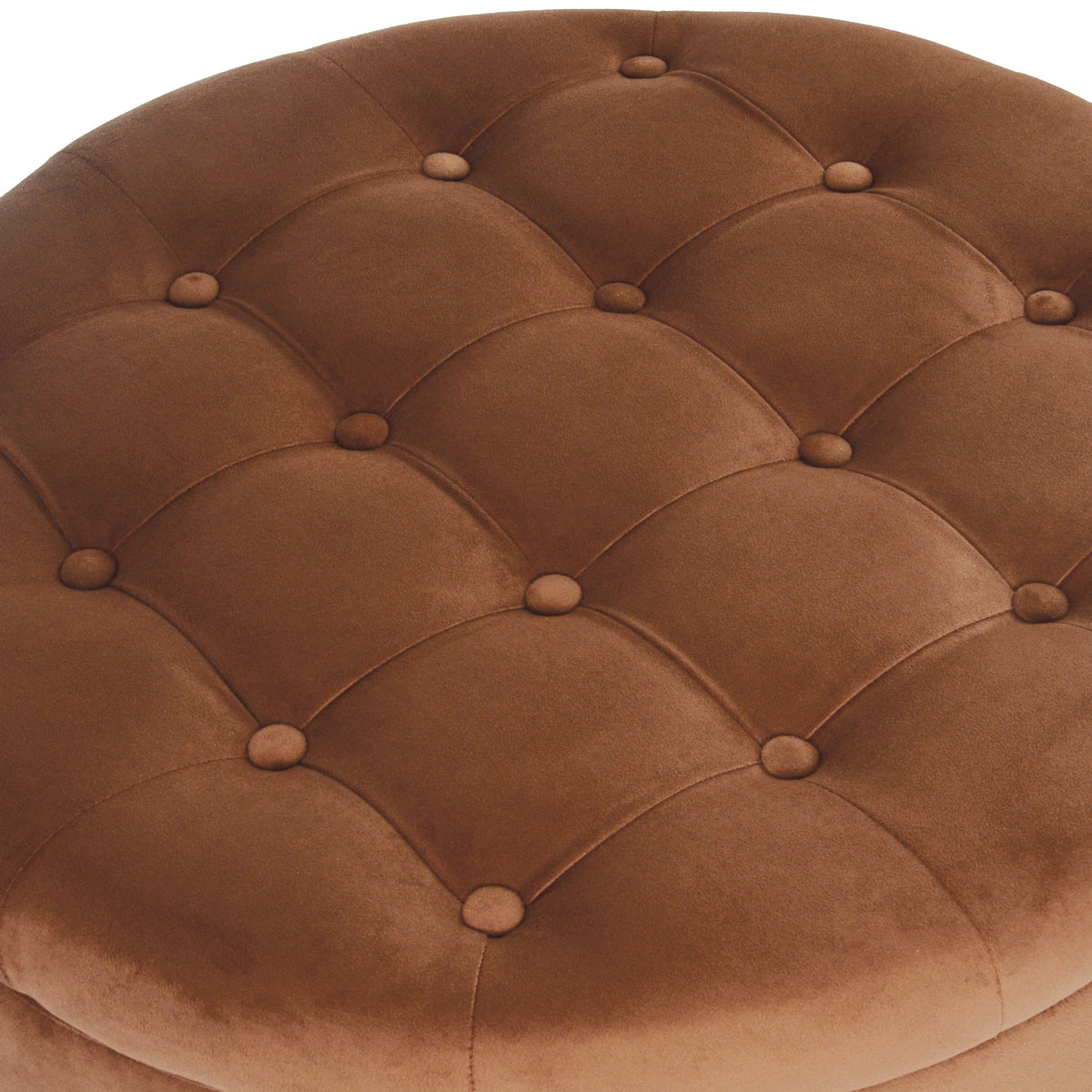 Jo Storage Ottoman - Spice Brown Velvet Lift Top