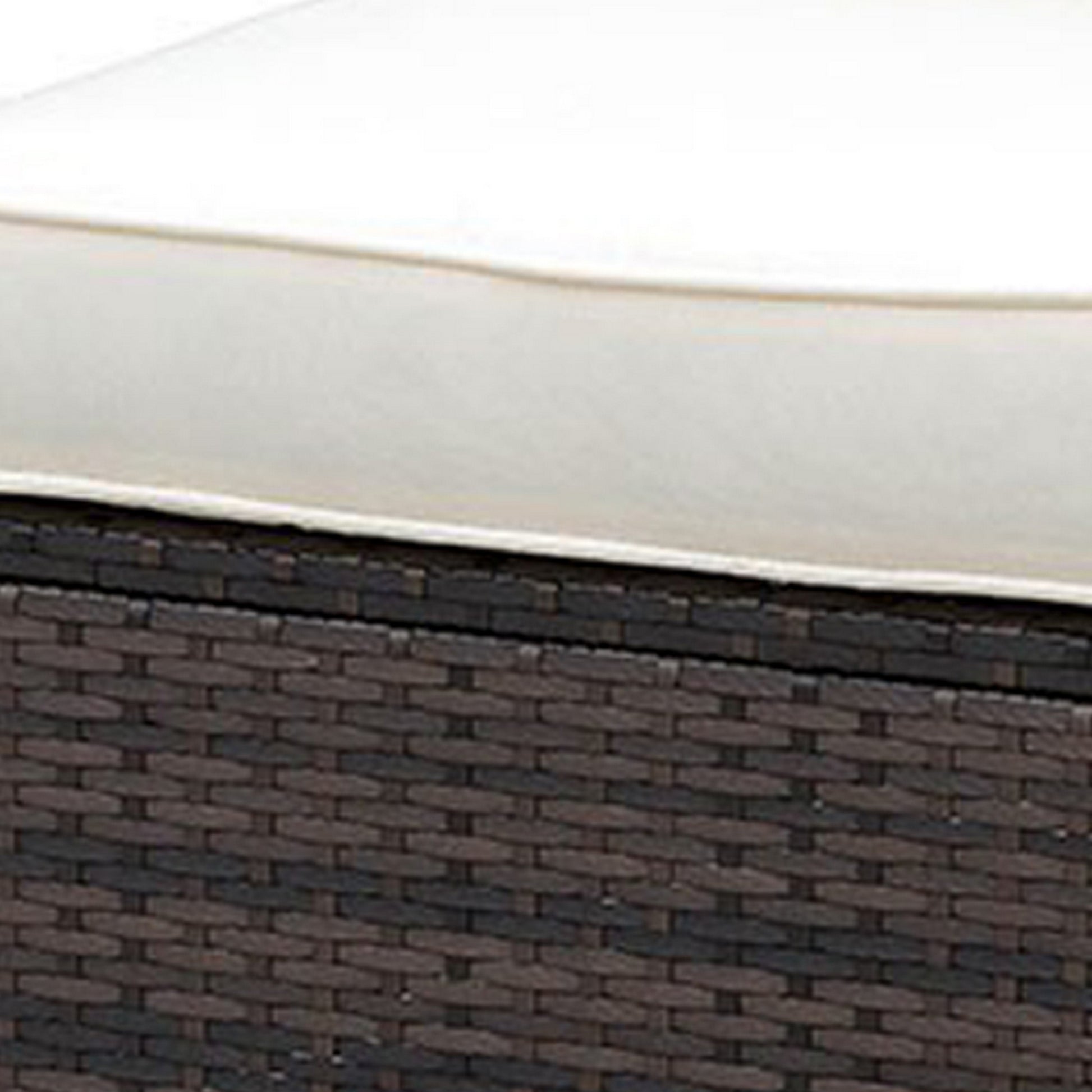 Outdoor Patio Accent Chair with Metal Frame and Cream Cushion for Living Room