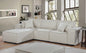 Harvey 104" Sofa with Reversible Chaise in Beige Linen