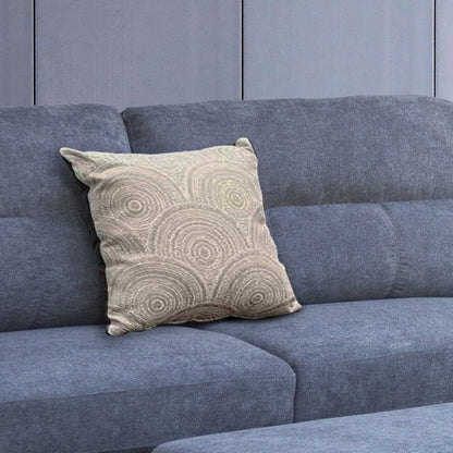 Gray Fabric Sectional Sofa - 100" Wide with Ottoman