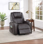 Brown 2-Cup Holder Power Lift Recliner