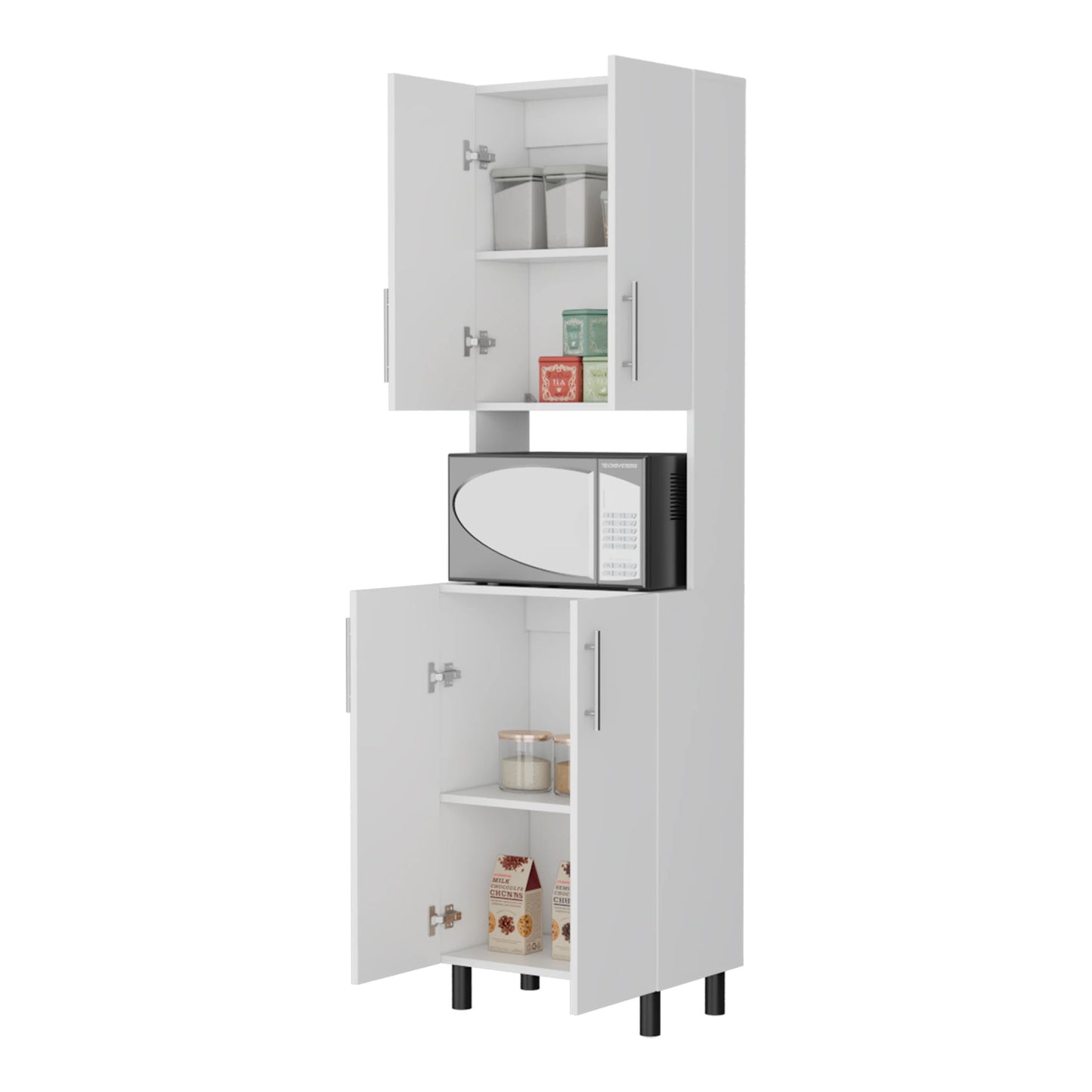 Small White Kitchen Island with Storage