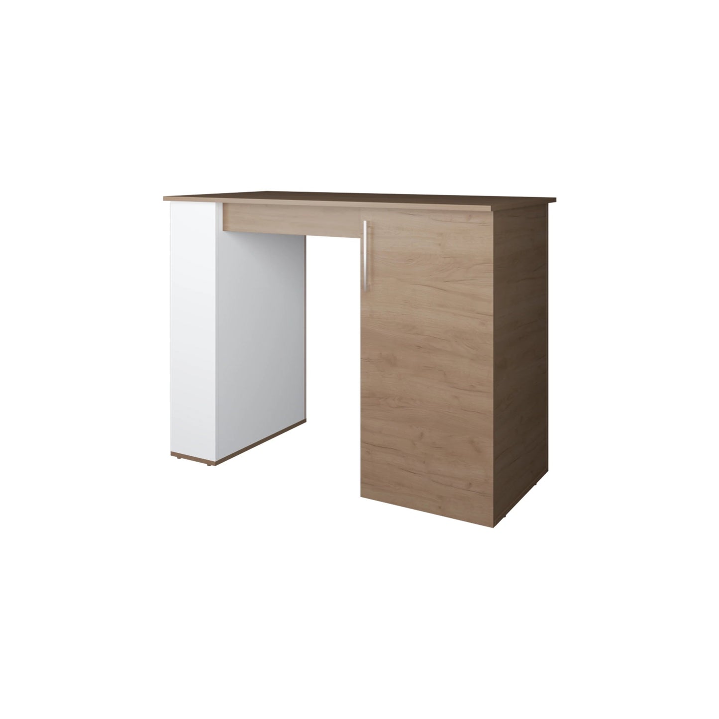 Rectangular White Kitchen Island - 40-55 Inch