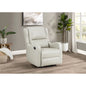 Cortland Ivory Upholstered English Arm Recliner Chair