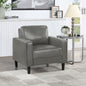 Farallone Grey Upholstered Track Arm Accent Chair