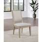 Verdugo White Washed Cushioned Dining Side Chair (Set of 2)