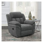 Pannen Charcoal Upholstered Glider Recliner