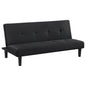 Boston Black Tufted Convertible Sofa Bed