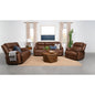 Worthington Dark Brown Padded Arm Loveseat
