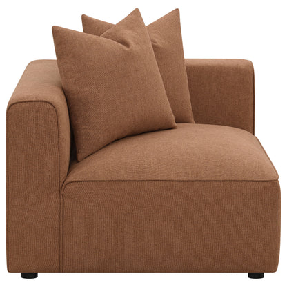 Terracotta Upholstered Accent Chair - 38.5" W for Living Room
